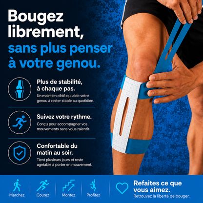 Bande de Maintien Kinésiologique Genou — Kinélia™