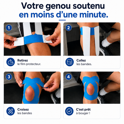 Bande de Maintien Kinésiologique Genou — Kinélia™